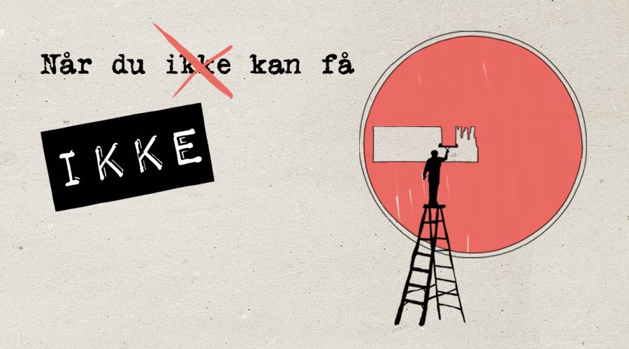 Fokus på afsavn frem for ønsker i parforholdet symboliseret ved negativ kommunikation.