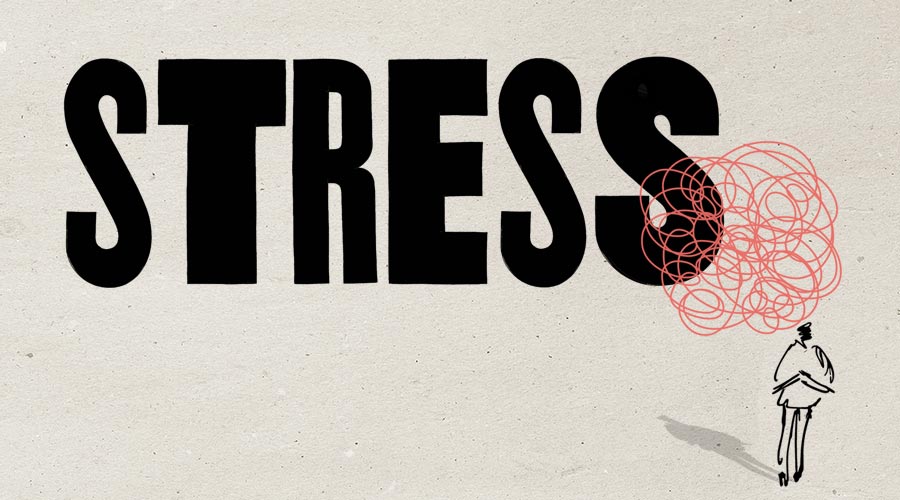 Illustration til siden om stress behandling