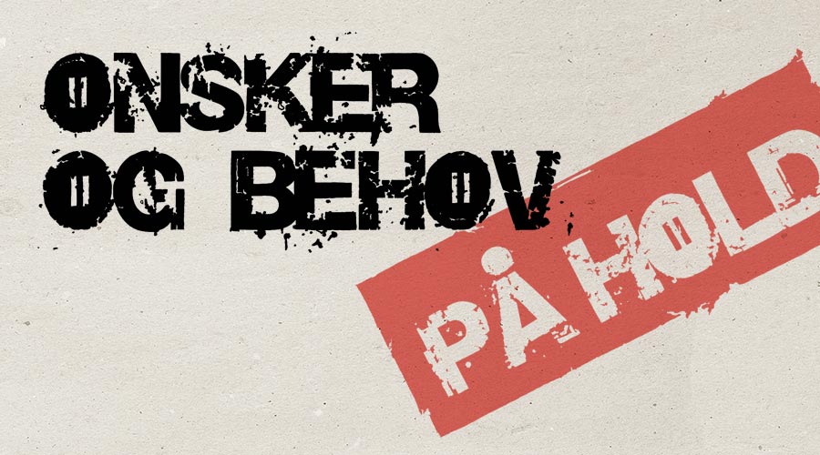 Visualisering af undertrykte ønsker og behov i parforholdet markeret som værende på hold.